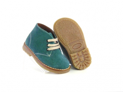 Ghete copii Lui Shoes, cod 3G1689, seria CREP, verde, piele naturala