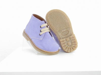 Ghete copii Lui Shoes, cod 3G1693, seria CREP, mov, piele naturala
