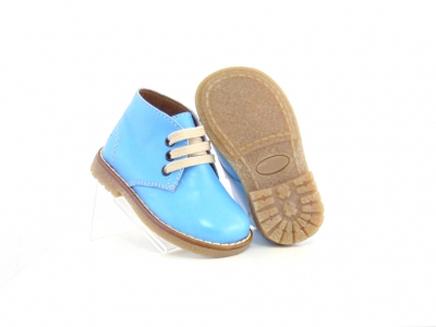 Ghete copii Lui Shoes, cod 3G1694, seria CREP, azur, piele naturala