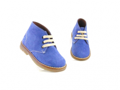 Ghete copii Lui Shoes, cod 3G1696, seria CREP, albastru, piele naturala