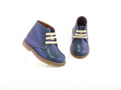 Ghete copii Lui Shoes, cod 3G1704, seria CREP, bleumarin, piele naturala