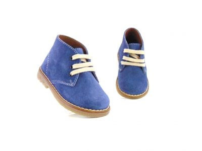 Ghete copii Lui Shoes, cod 3G1706, seria CREP, albastru, piele naturala