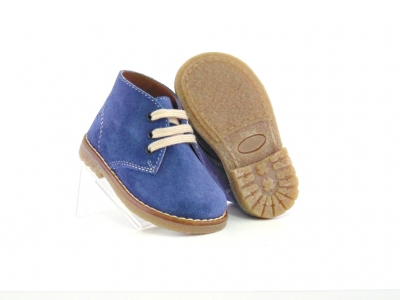 Ghete copii Lui Shoes, cod 3G1706, seria CREP, albastru, piele naturala