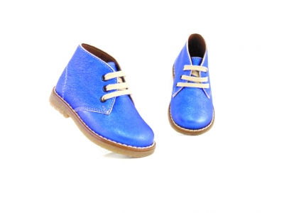 Ghete copii fete Lui Shoes, cod 6G143, seria CREP, albastru, piele naturala
