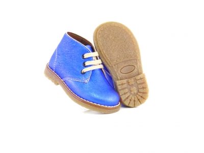 Ghete copii fete Lui Shoes, cod 6G143, seria CREP, albastru, piele naturala