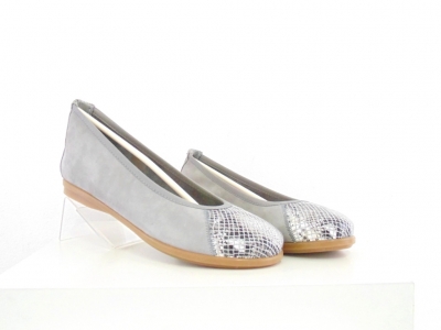 Pantofi femei Lui Shoes, cod 2P398, seria RAINBOW, gri, piele naturala