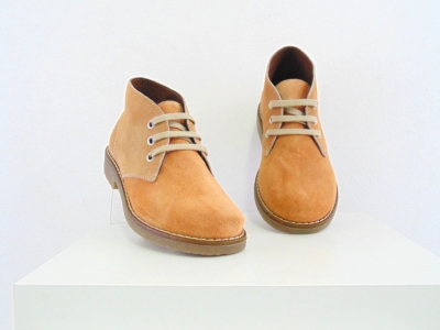 Ghete copii Lui Shoes, cod 3G1739, seria CREP, portocaliu, piele naturala