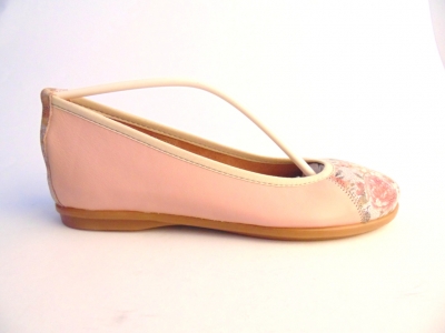 Pantofi femei Lui Shoes, cod 2P403, seria RAINBOW, roz pal, piele naturala