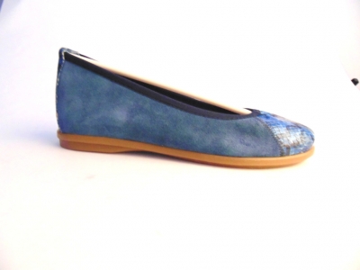 Pantofi femei Lui Shoes, cod 2P404, seria RAINBOW, albastru, piele naturala