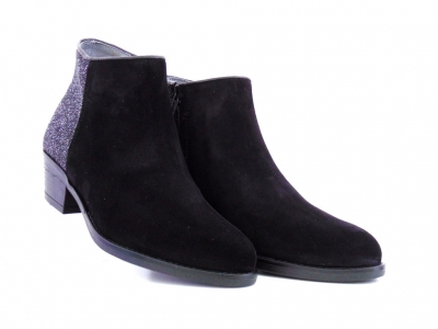 Ghete femei Lui Shoes, cod 2G839, seria SANDRA, negru, piele naturala