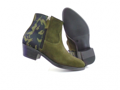 Ghete femei Lui Shoes, cod 2G848, seria SANDRA F, verde forest, piele naturala