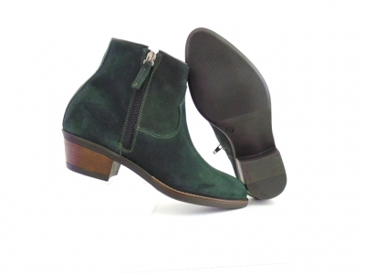 Ghete femei Lui Shoes, cod 2G849, seria SANDRA F, verde forest, piele naturala