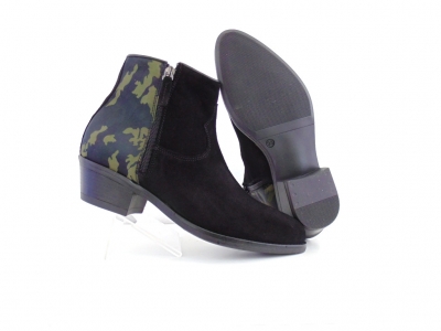 Ghete femei Lui Shoes, cod 2G850, seria SANDRA F, negru, piele naturala