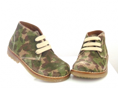 Ghete copii Lui Shoes, cod 3G1747, seria CREP, army, piele naturala
