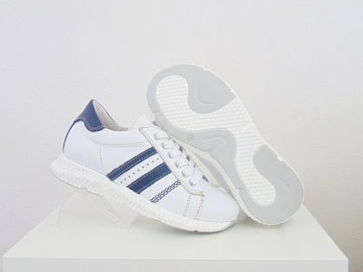 Pantofi sport copii Lui Shoes, cod 3A586, seria ANDOS, alb, piele naturala