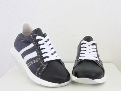 Pantofi sport copii Lui Shoes, cod 3A587, seria ANDOS, negru, piele naturala