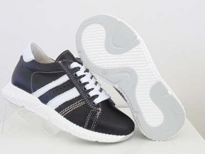 Pantofi sport copii Lui Shoes, cod 3A587, seria ANDOS, negru, piele naturala