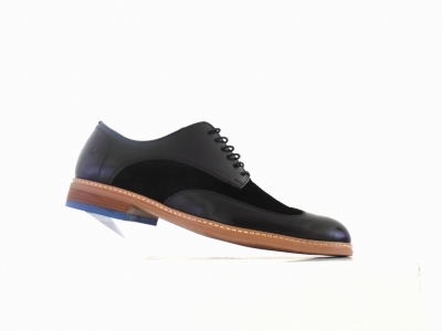Pantofi barbati Lui Shoes, cod 1P538, seria DANY, negru, piele naturala