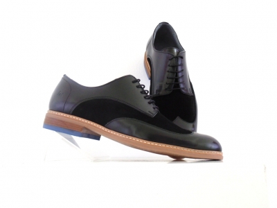 Pantofi barbati Lui Shoes, cod 1P538, seria DANY, negru, piele naturala