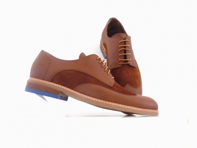 Pantofi barbati Lui Shoes, cod 1P542, seria DANY, maro, piele naturala