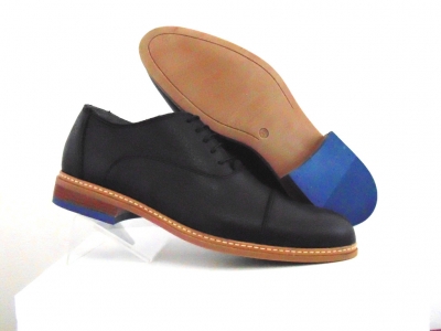 Pantofi barbati Lui Shoes, cod 1P543, seria ROSSO STAMPO, negru, piele naturala