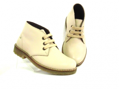 Ghete copii Lui Shoes, cod 3G1751, seria CREP, crem, piele naturala