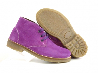 Ghete copii fete Lui Shoes, cod 6G170, seria CREP, mov, piele naturala