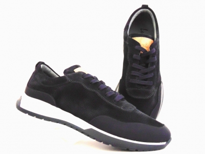 Pantofi sport barbati Lui Shoes, cod 1A649, seria ONDA, bleumarin, piele naturala