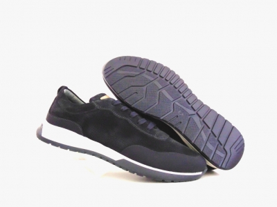 Pantofi sport barbati Lui Shoes, cod 1A649, seria ONDA, bleumarin, piele naturala