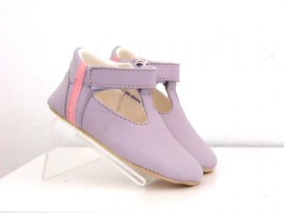 Pantofi bebe Lui Shoes, cod 8P1, seria FIRST STEPS, mov, piele naturala