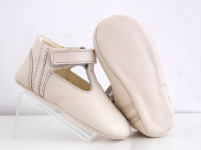 Pantofi bebe Lui Shoes, cod 8P7, seria FIRST STEPS, alb, piele naturala