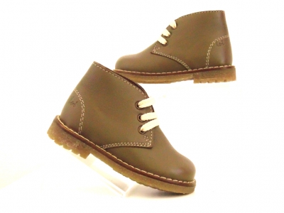 Ghete copii Lui Shoes, cod 3G1768, seria CREP, khaki, piele naturala
