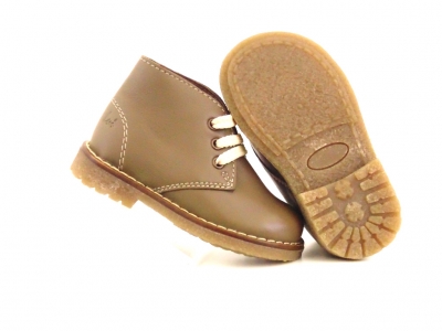 Ghete copii Lui Shoes, cod 3G1768, seria CREP, khaki, piele naturala