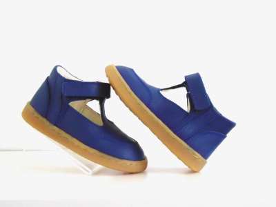 Pantofi copii Lui Shoes, cod 3P36, seria FIRST STEPS, albastru, piele naturala