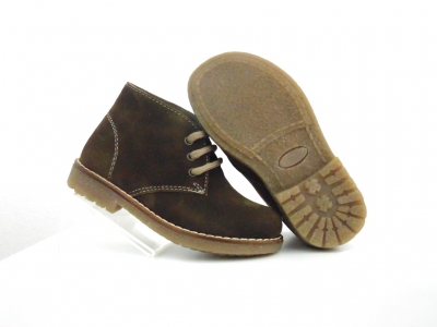 Ghete copii Lui Shoes, cod 3G1804, seria CREP, maro, piele naturala