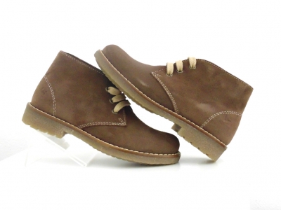 Ghete copii Lui Shoes, cod 3G1810, seria CREP, maro, piele naturala