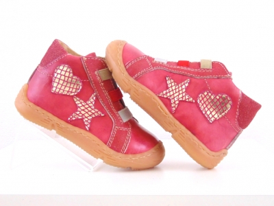 Pantofi sport copii Lui Shoes, cod 3A595, seria HEART K, caramiziu, piele naturala