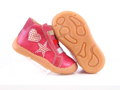 Pantofi sport copii Lui Shoes, cod 3A595, seria HEART K, caramiziu, piele naturala
