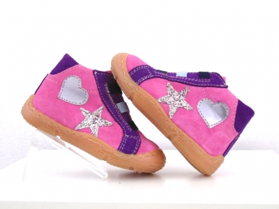 Pantofi sport copii Lui Shoes, cod 3A597, seria HEART K, purpuriu, piele naturala