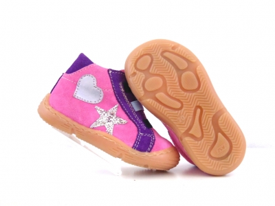 Pantofi sport copii Lui Shoes, cod 3A597, seria HEART K, purpuriu, piele naturala