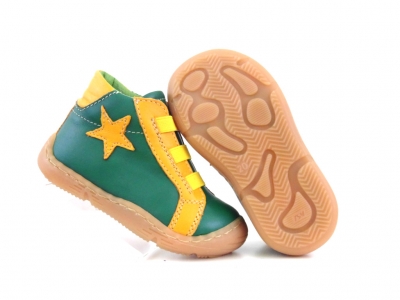 Pantofi sport copii Lui Shoes, cod 3A598, seria HEART K, verde forest, piele naturala
