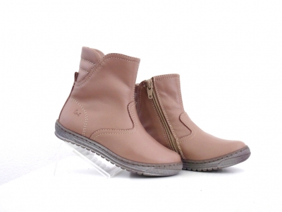 Cizme copii Lui Shoes, cod 3C296, seria STELA, bej, piele naturala