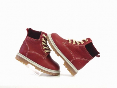 Ghete copii Lui Shoes, cod 3G1950, seria TIMMY, bordo, piele naturala