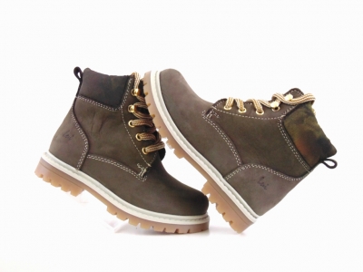 Ghete copii Lui Shoes, cod 3G1960, seria TIMMY, maro, piele naturala