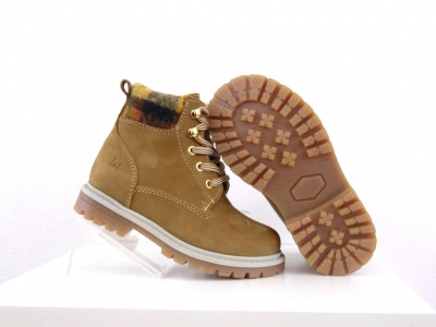 Ghete copii Lui Shoes, cod 3G1961, seria TIMMY, maro deschis, piele naturala