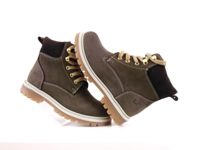 Ghete copii Lui Shoes, cod 3G1966, seria TIMMY, khaki, piele naturala
