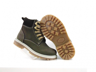 Ghete copii Lui Shoes, cod 3G1966, seria TIMMY, khaki, piele naturala