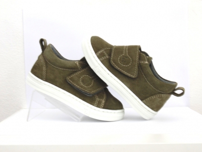 Pantofi sport copii Lui Shoes, cod 3A627, seria PUPPY, khaki, piele naturala