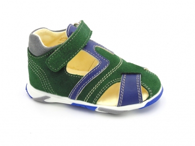 Sandale copii Lui Shoes, cod 3S286, seria SIMBA, verde, piele naturala