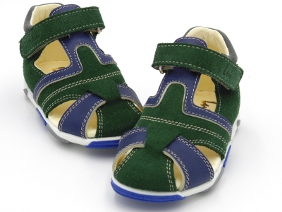 Sandale copii Lui Shoes, cod 3S286, seria SIMBA, verde, piele naturala